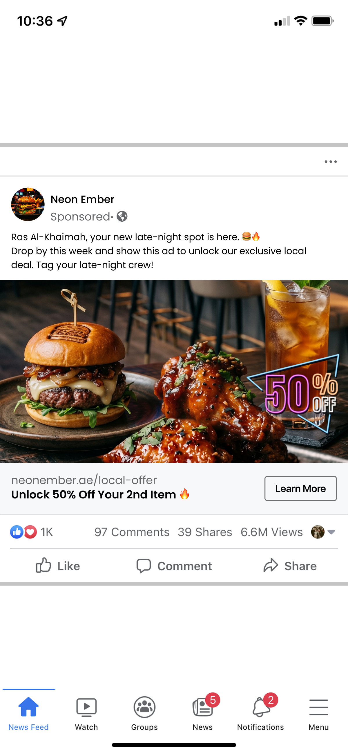 Meta Ad Mockup